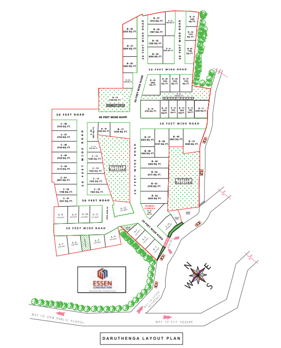 Master plan of Essen Residency III community layout