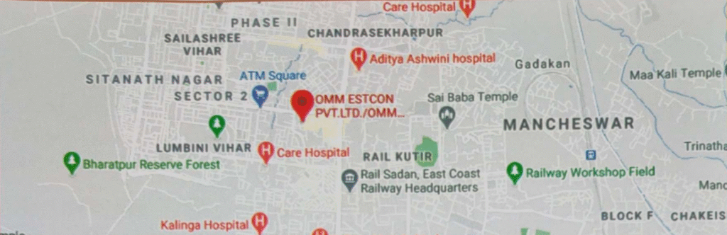 Omm Bharat Villa Premium Location Map