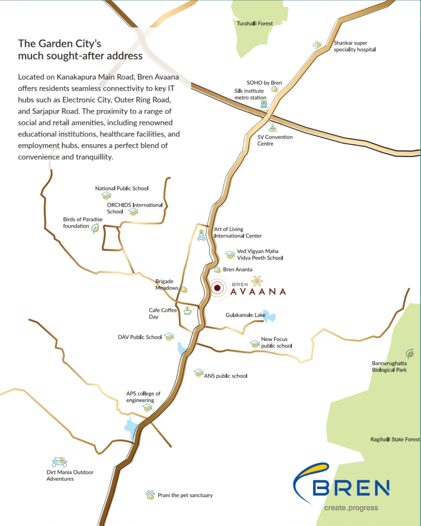 Bren Avaana Location Map