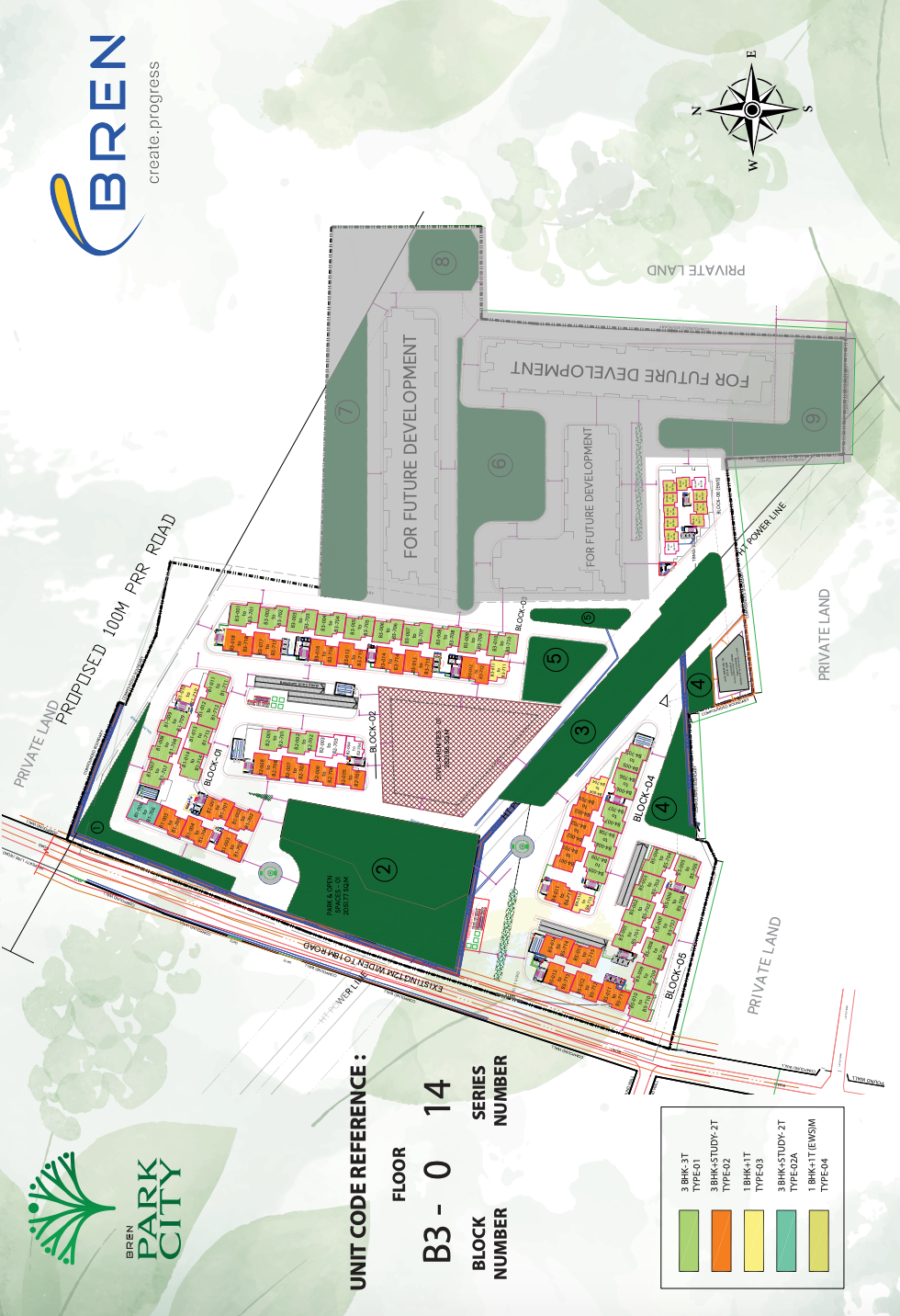 Bren Park City Master Plan Layout Electronic City